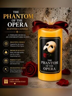 Broadway‎ Phantom Of The Opera Flameless Candle